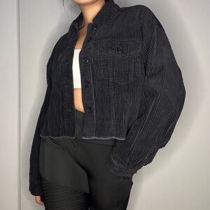 Cropped corduroy jacket